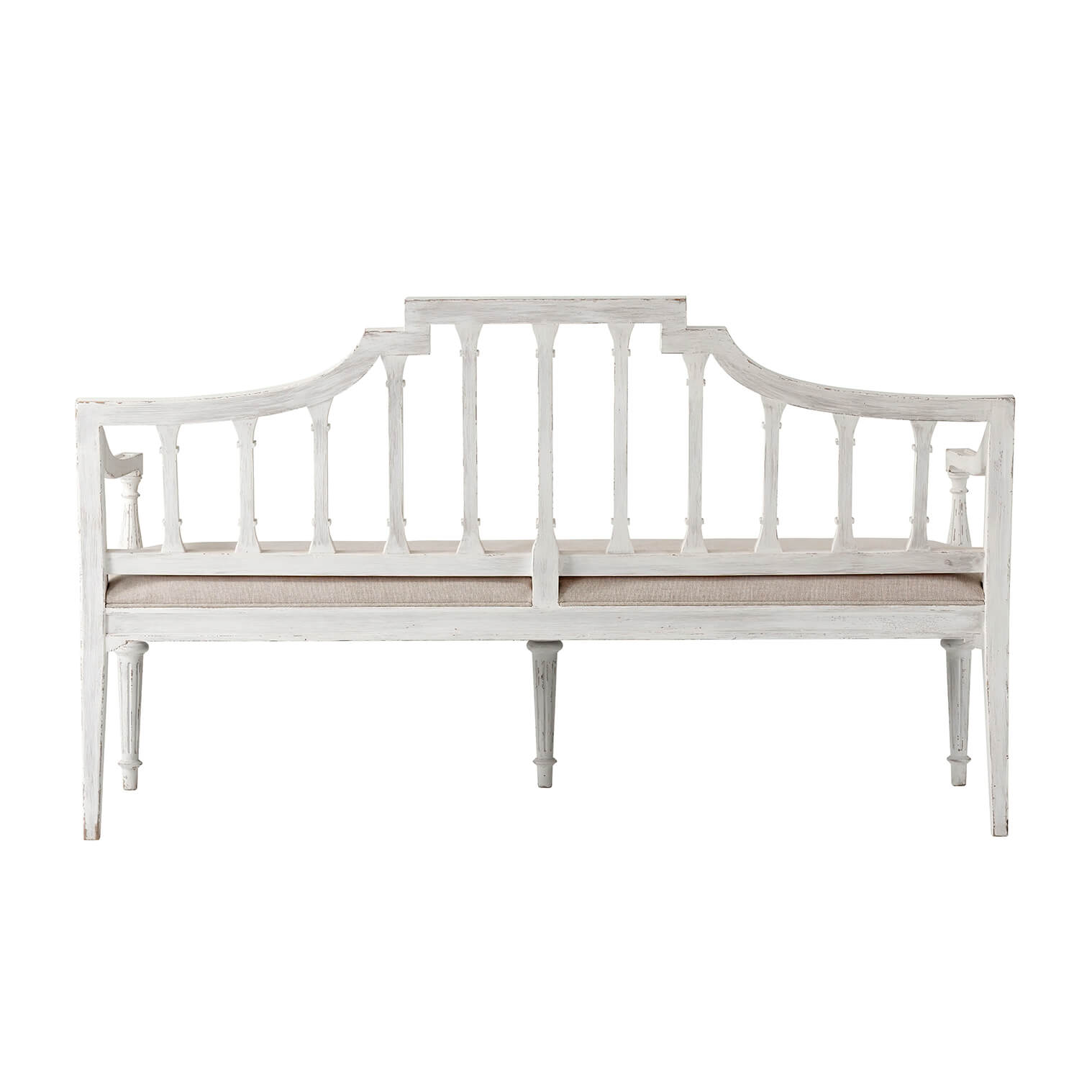Hepplewhite Style Painted Bench - English Georgian America