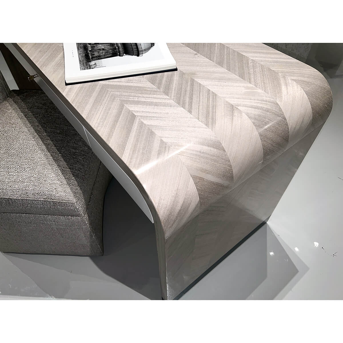 Herringbone Waterfall Desk - English Georgian America