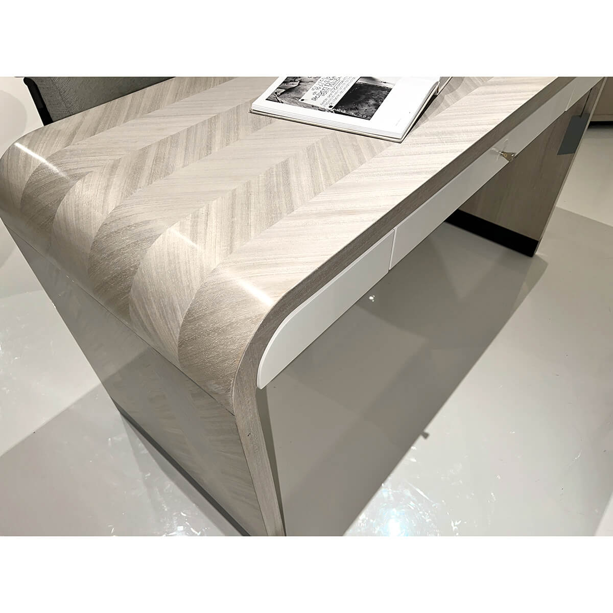 Herringbone Waterfall Desk - English Georgian America