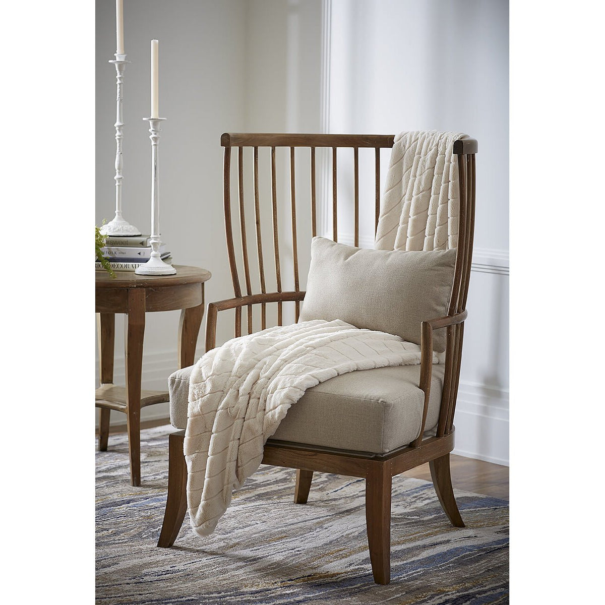 High Back Spindle Armchair - Custom - English Georgian America