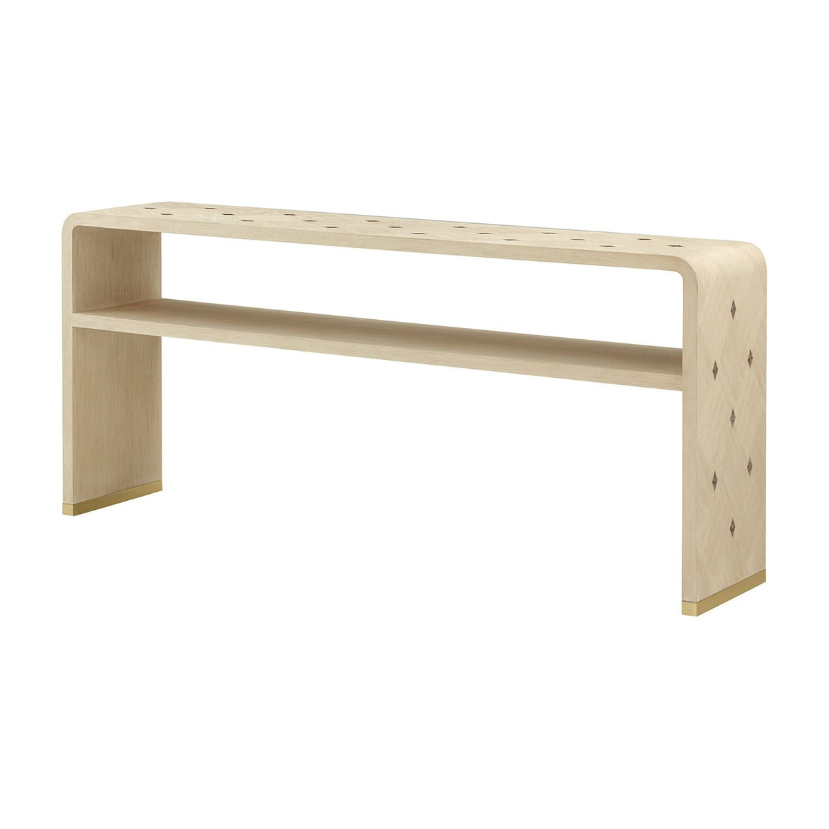 Hollywood Regency Console Table – Light Finish - English Georgian America