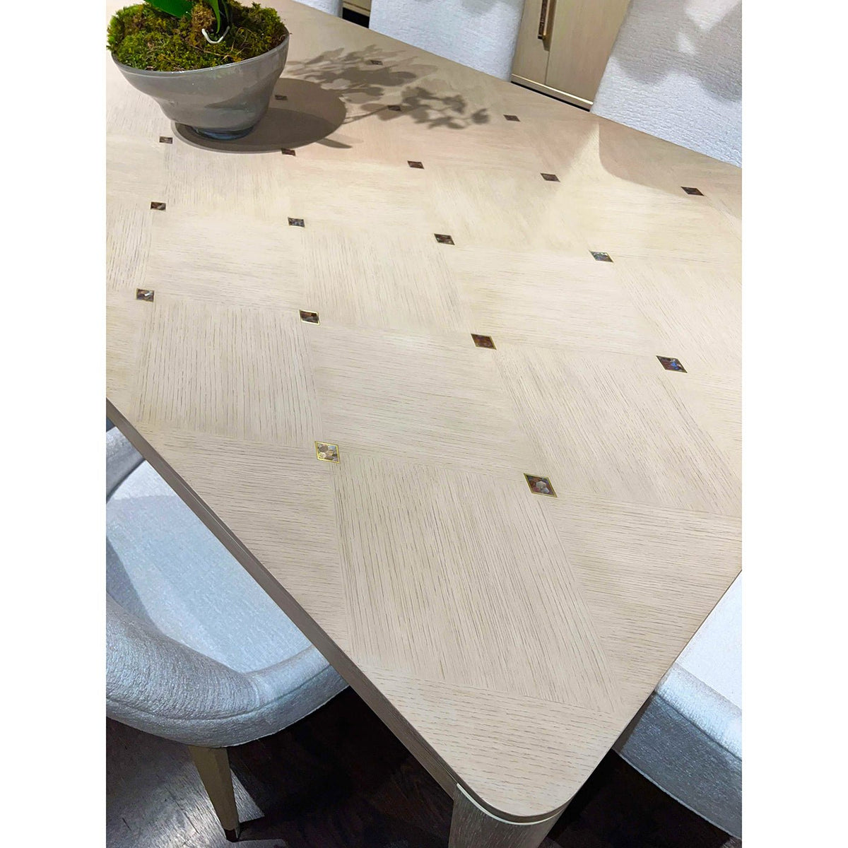 Hollywood Regency Dining Table - Light Finish - English Georgian America