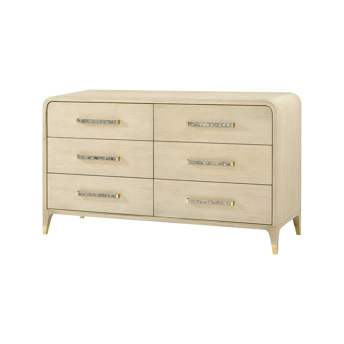 Hollywood Regency Dresser - Light Wood - English Georgian America