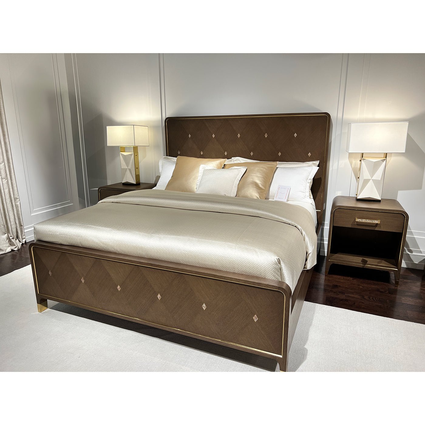 Hollywood Regency King Bed - English Georgian America