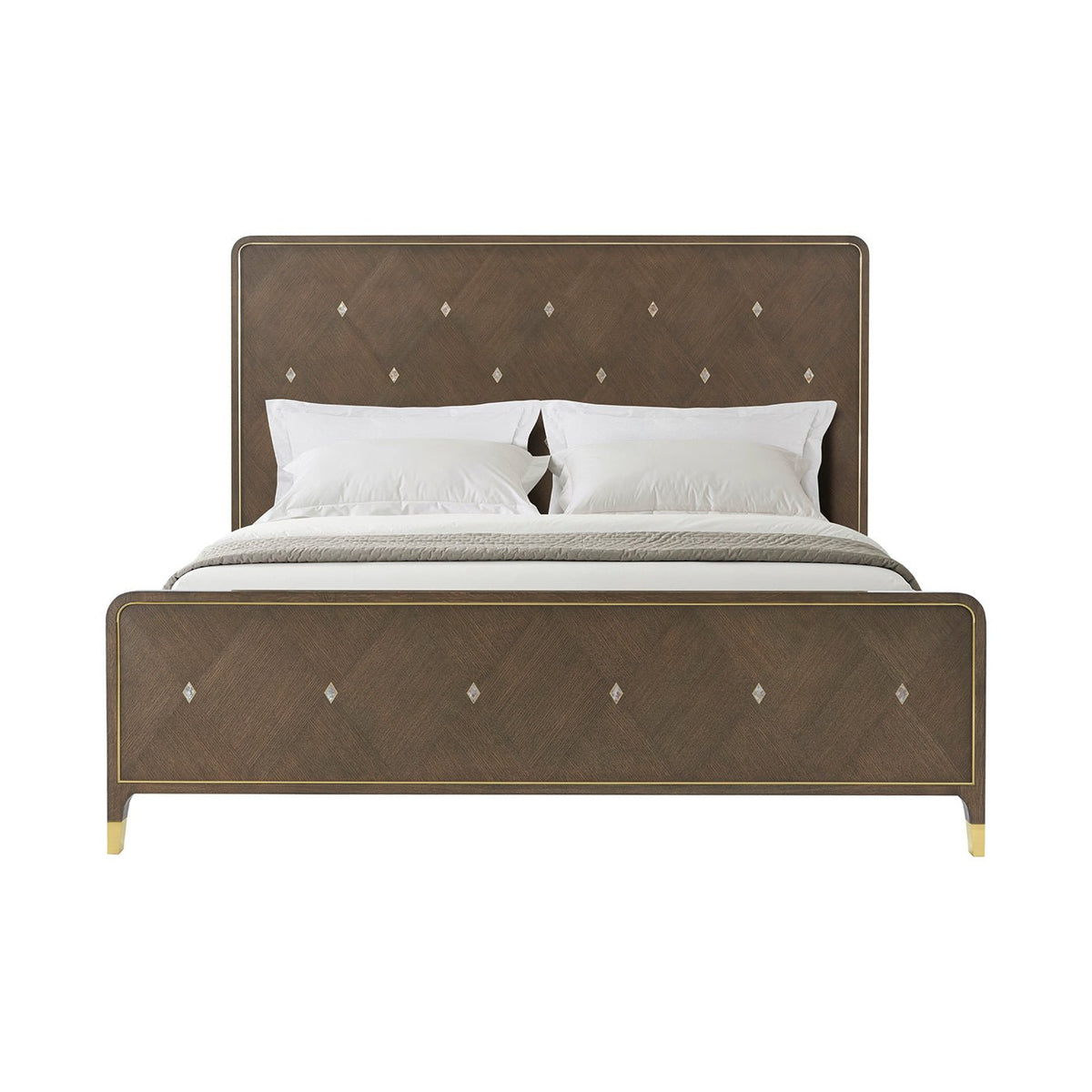 Hollywood Regency King Bed - English Georgian America