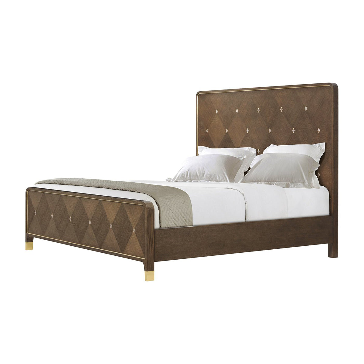 Hollywood Regency King Bed - English Georgian America