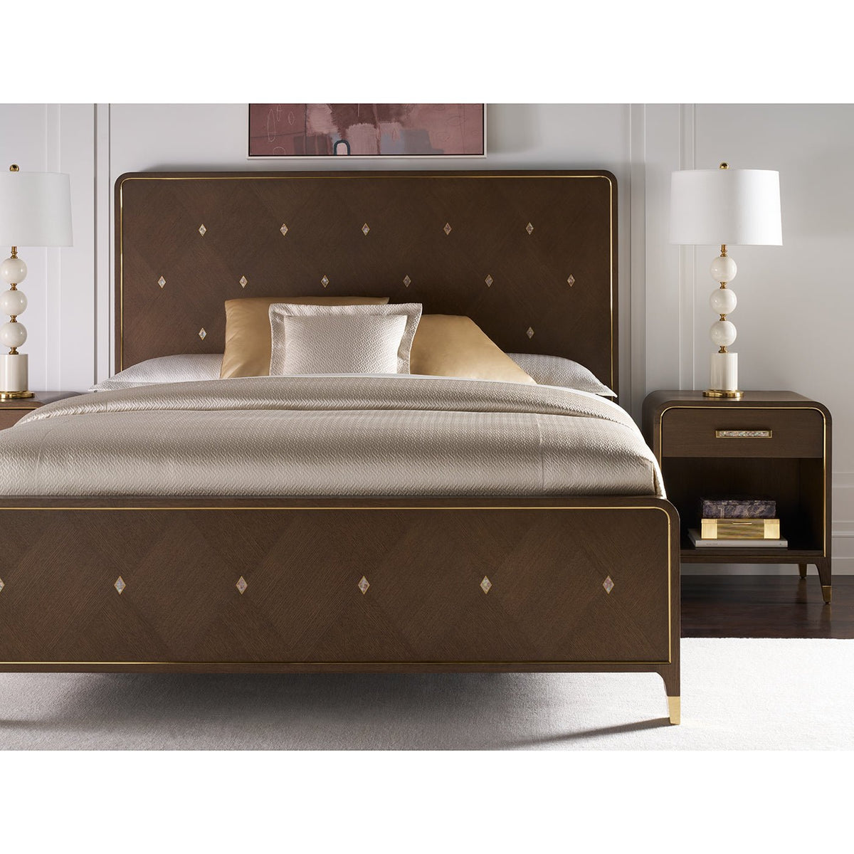 Hollywood Regency King Bed - English Georgian America