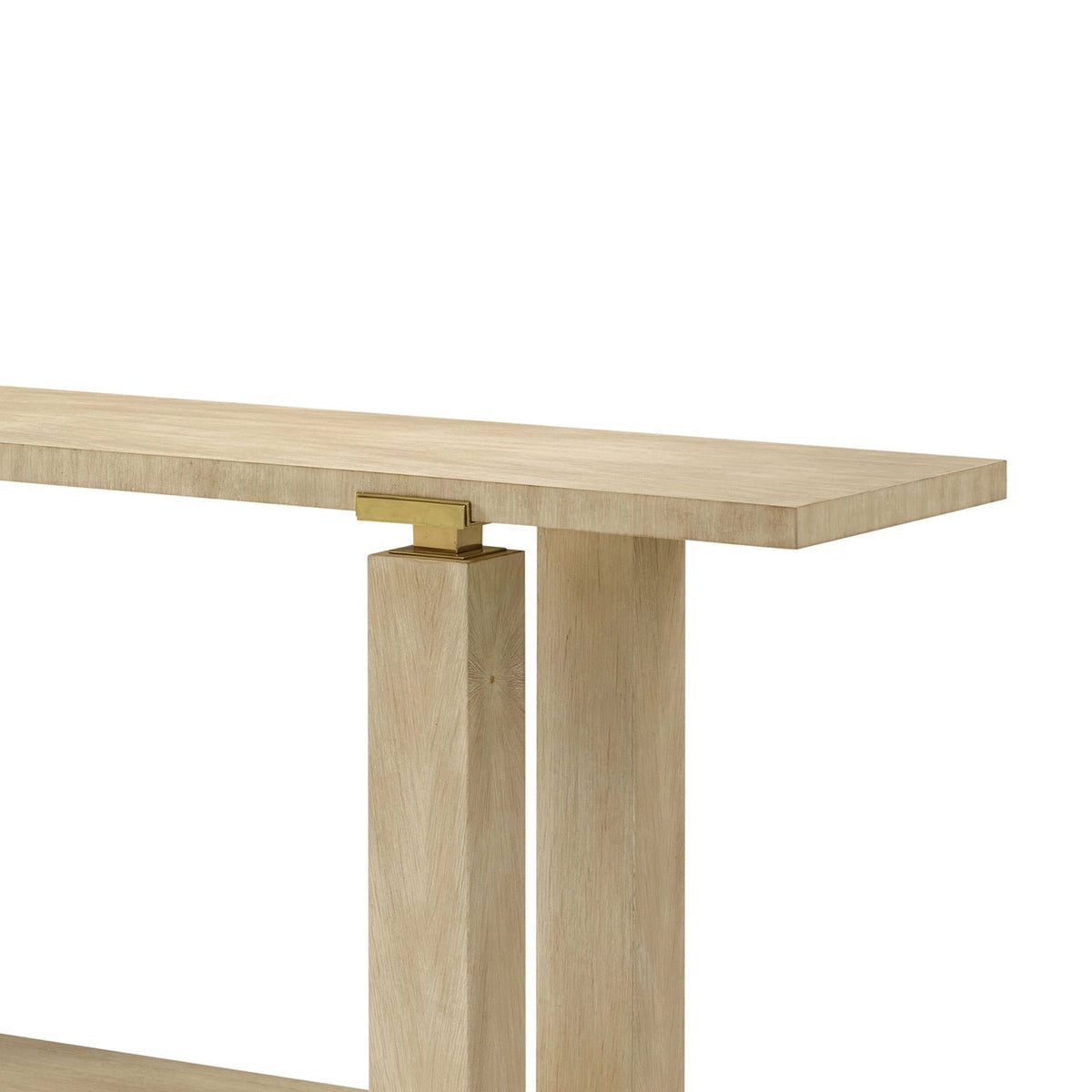 Hollywood Regency Minimalist Console – Light Finish - English Georgian America