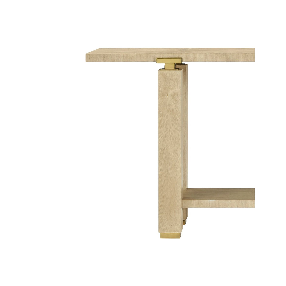 Hollywood Regency Minimalist Console – Light Finish - English Georgian America