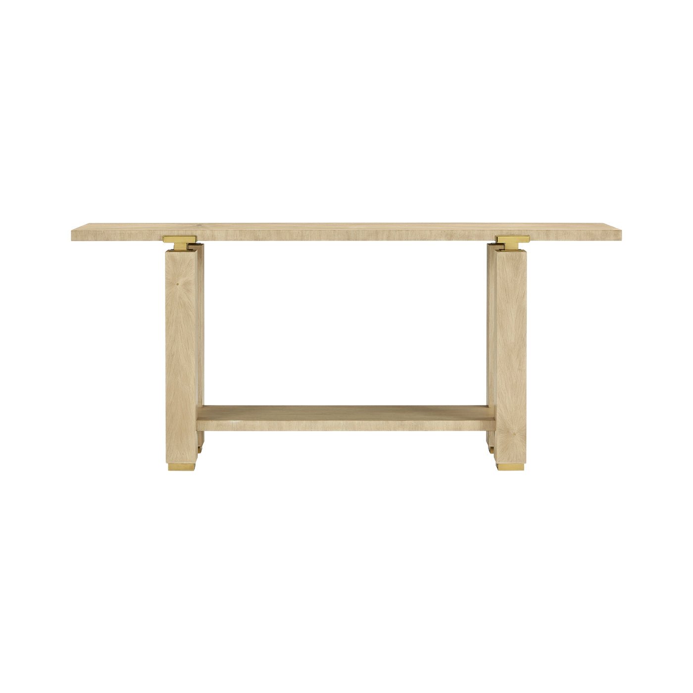 Hollywood Regency Minimalist Console – Light Finish - English Georgian America