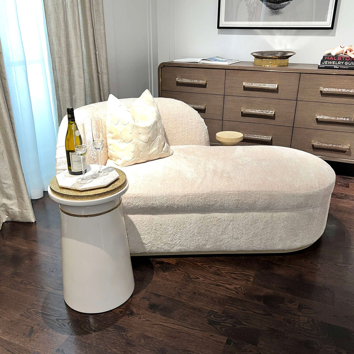 Hollywood Regency Round Accent Table - English Georgian America