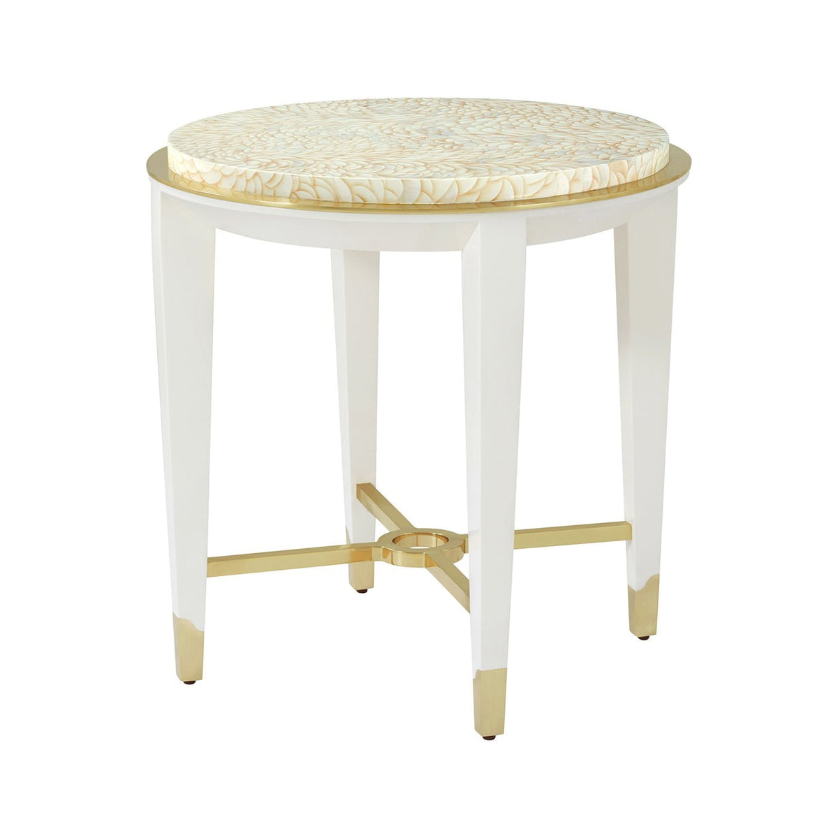 Hollywood Regency Round Side Table - English Georgian America