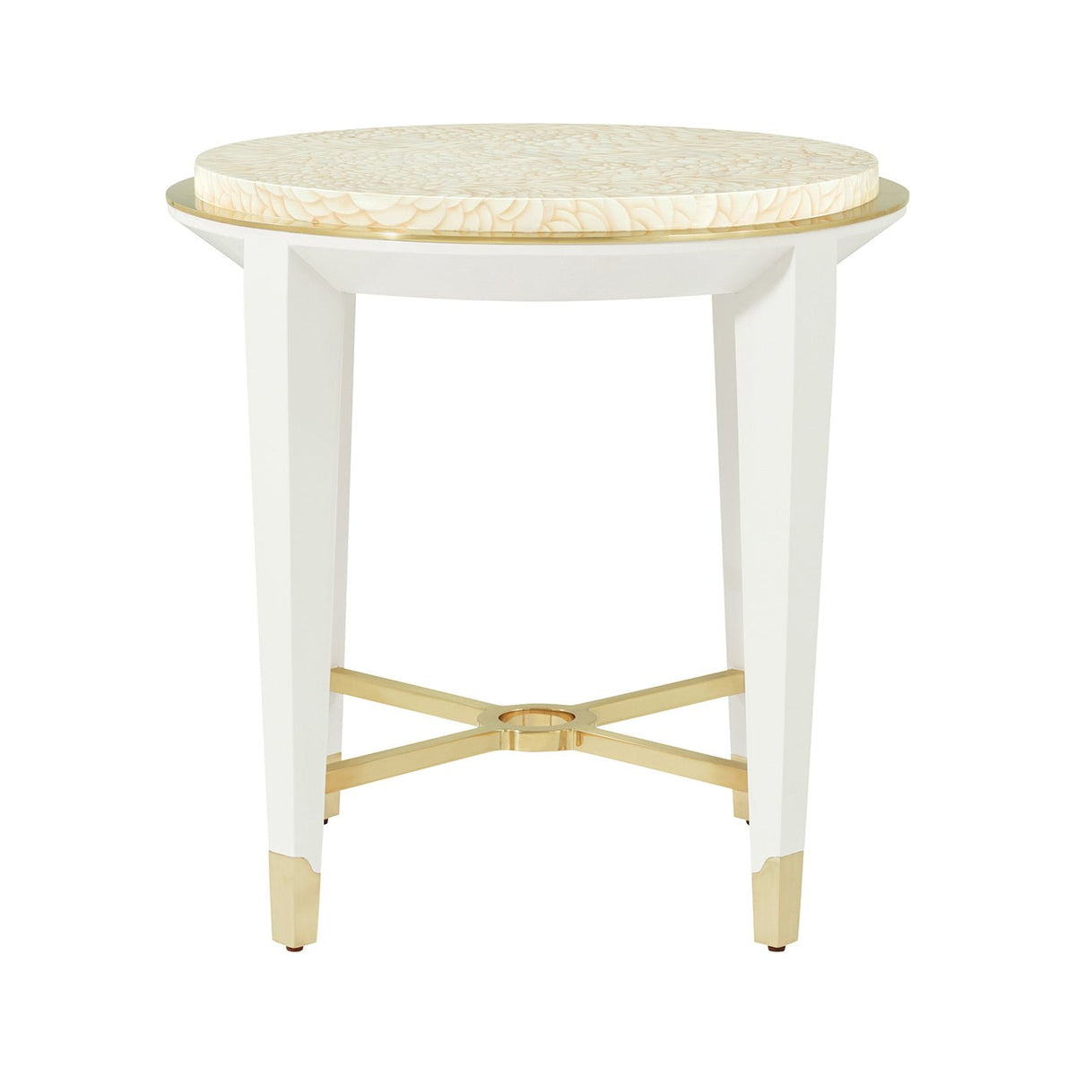 Hollywood Regency Round Side Table - English Georgian America