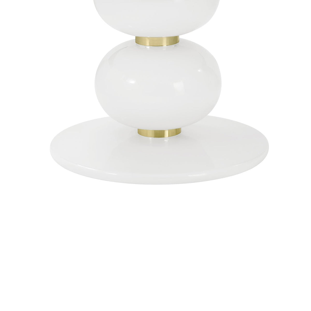 Hollywood Regency Round White Dining Table - English Georgian America