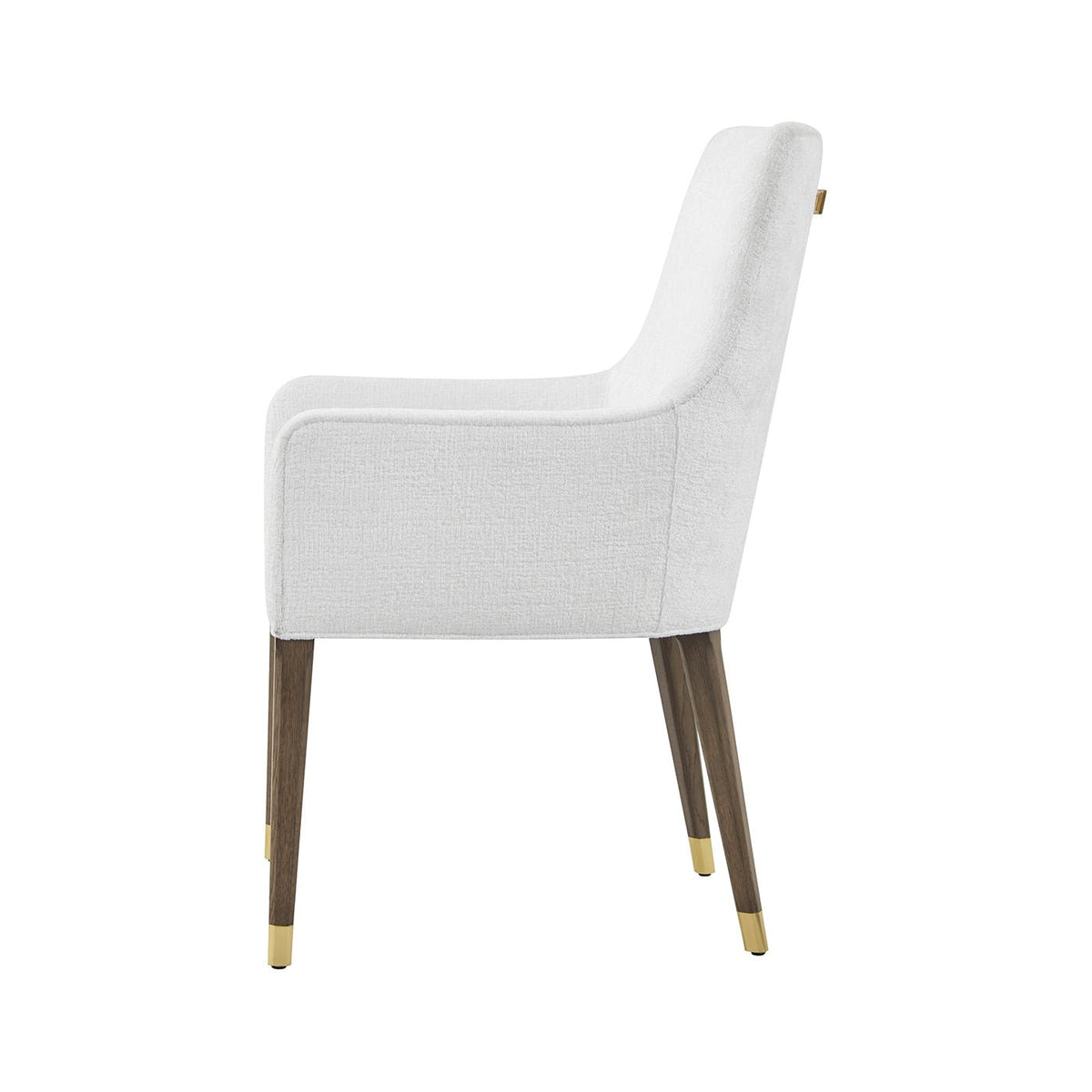 Hollywood Regency Upholstered Armchair - English Georgian America