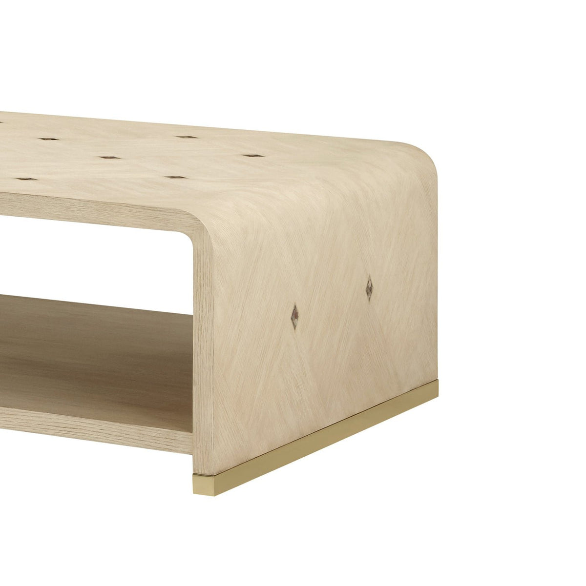 Hollywood Regency Waterfall Coffee Table - English Georgian America