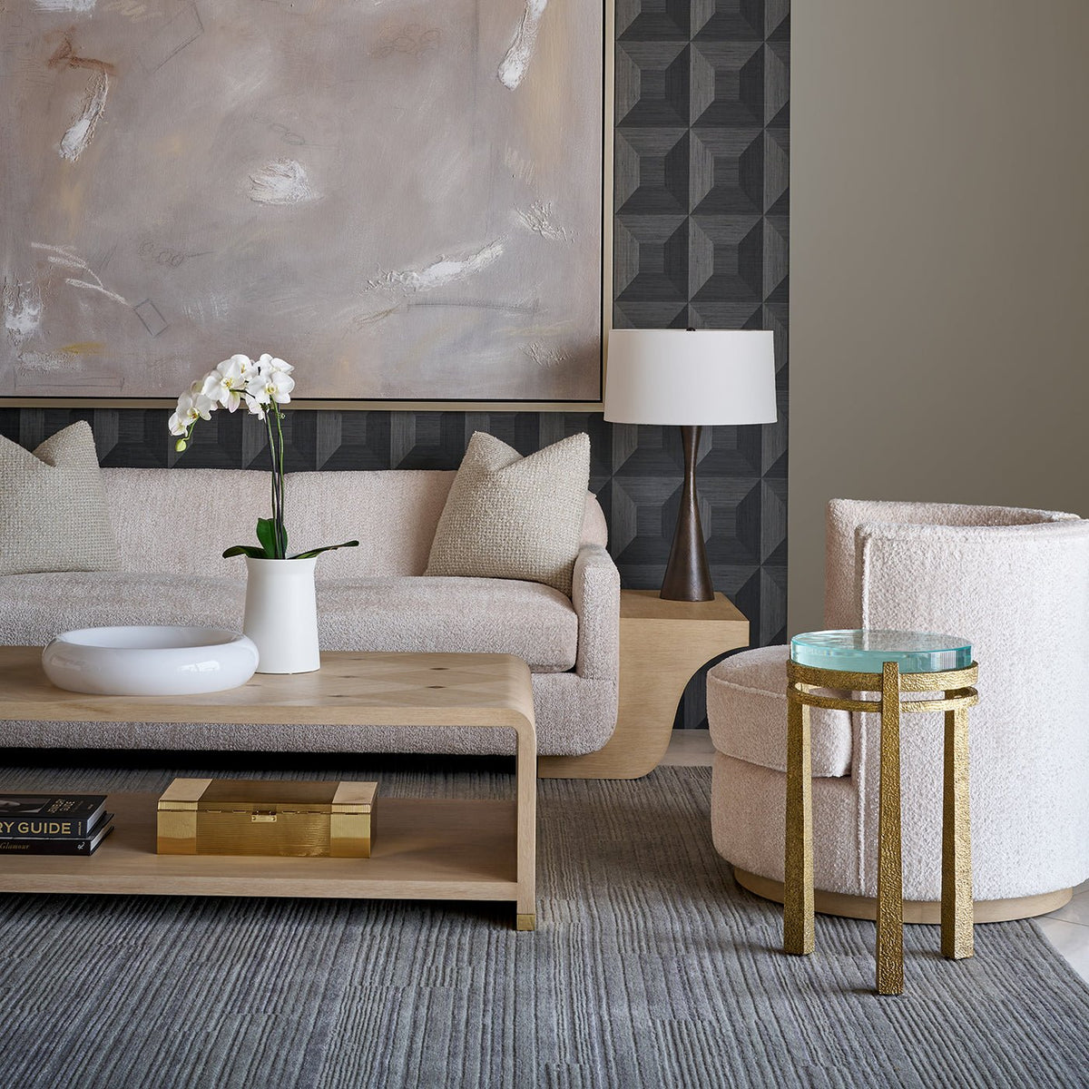 Hollywood Regency Waterfall Coffee Table - English Georgian America