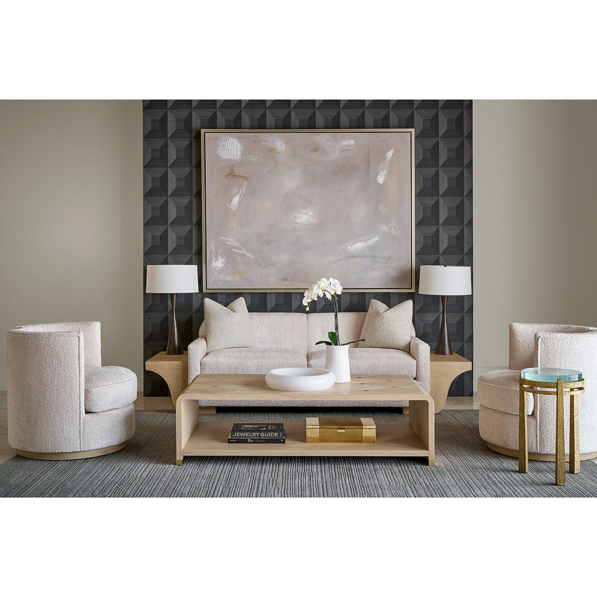 Hollywood Regency Waterfall Coffee Table - English Georgian America