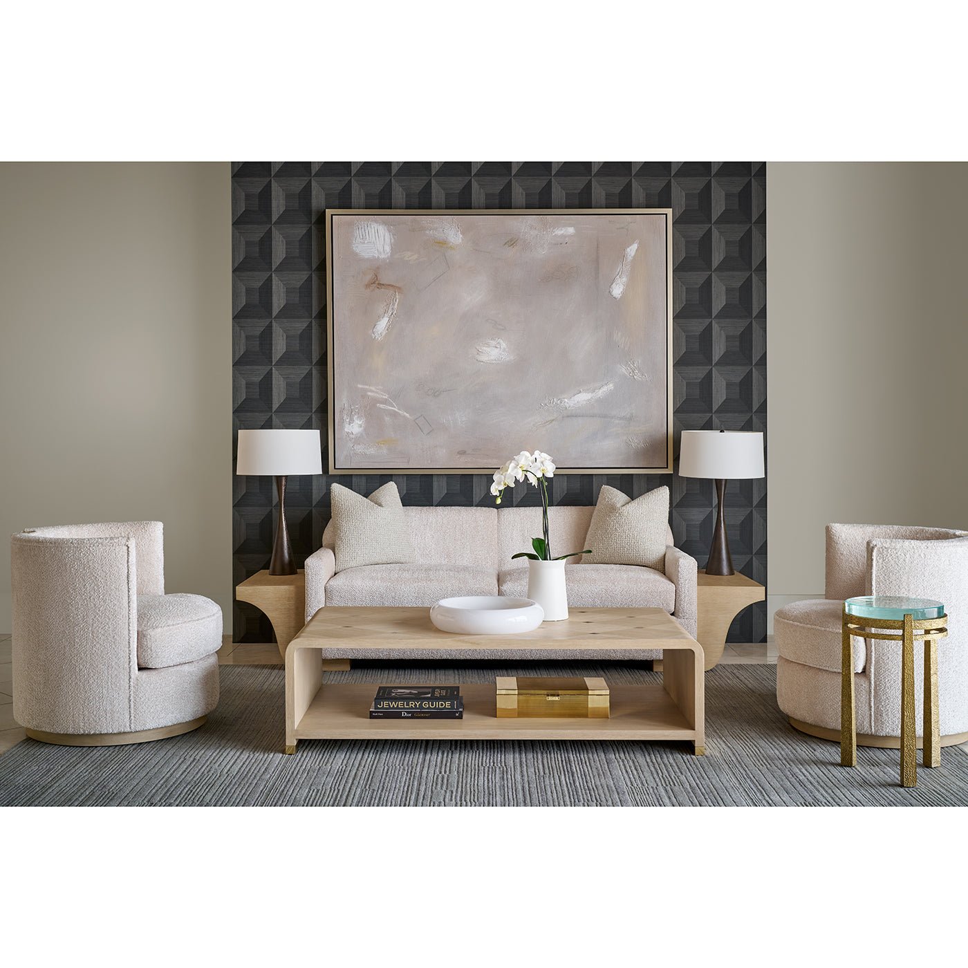 Hollywood Regency Waterfall Coffee Table - English Georgian America