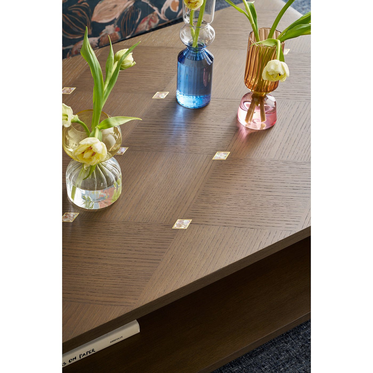 Hollywood Regency Waterfall Coffee Table - Dark Finish - English Georgian America