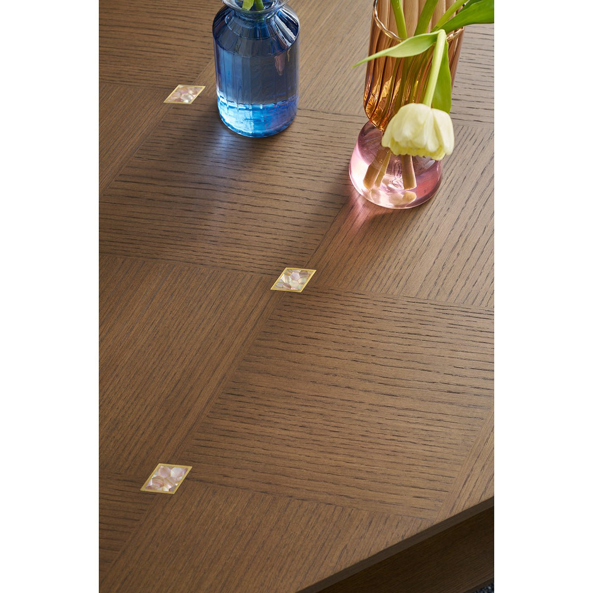 Hollywood Regency Waterfall Coffee Table - Dark Finish - English Georgian America