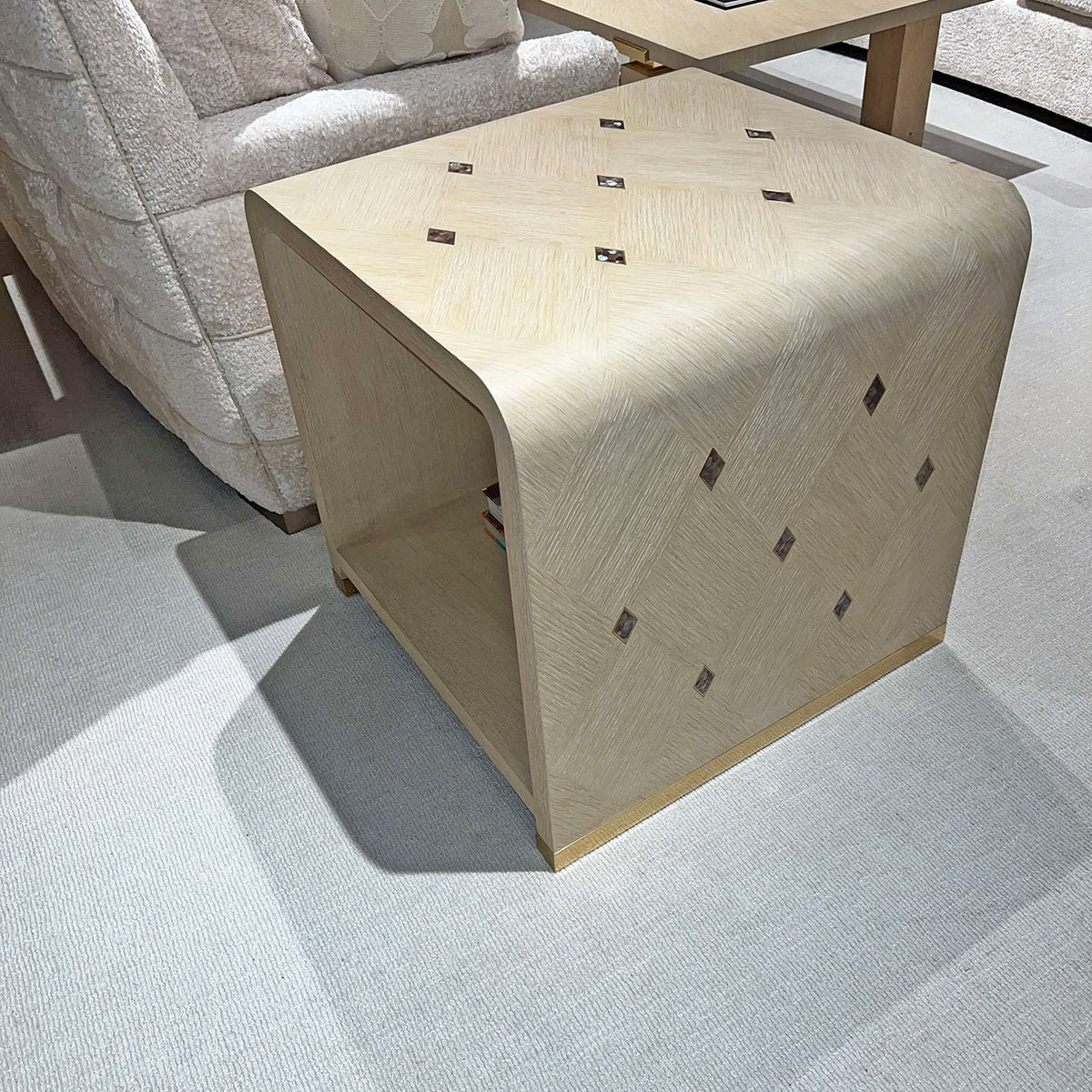 Hollywood Regency Waterfall Side Table - English Georgian America