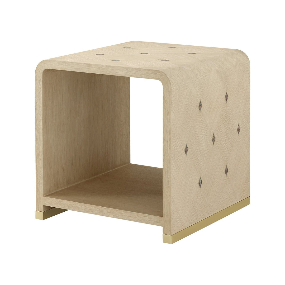 Hollywood Regency Waterfall Side Table - English Georgian America