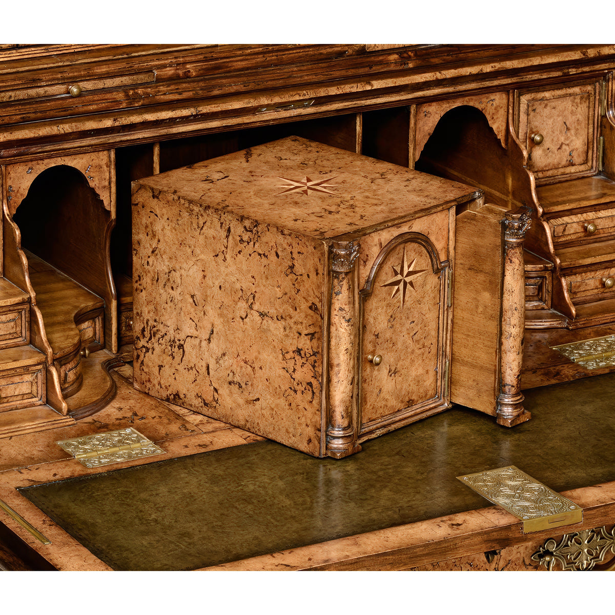 Queen Anne Style Secretary Bookcase