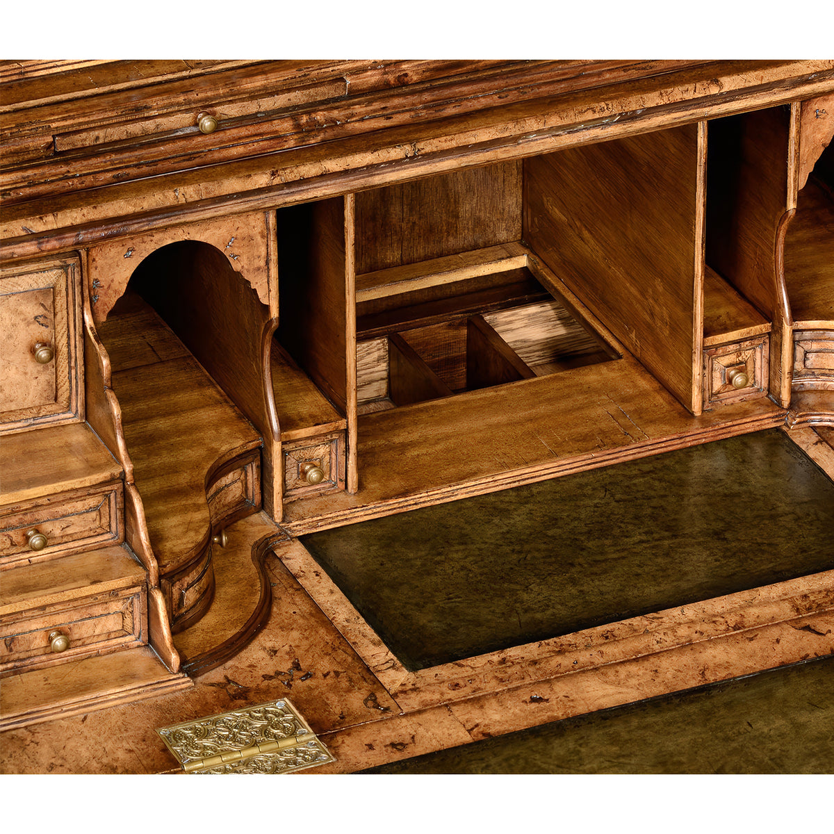 Queen Anne Style Secretary Bookcase