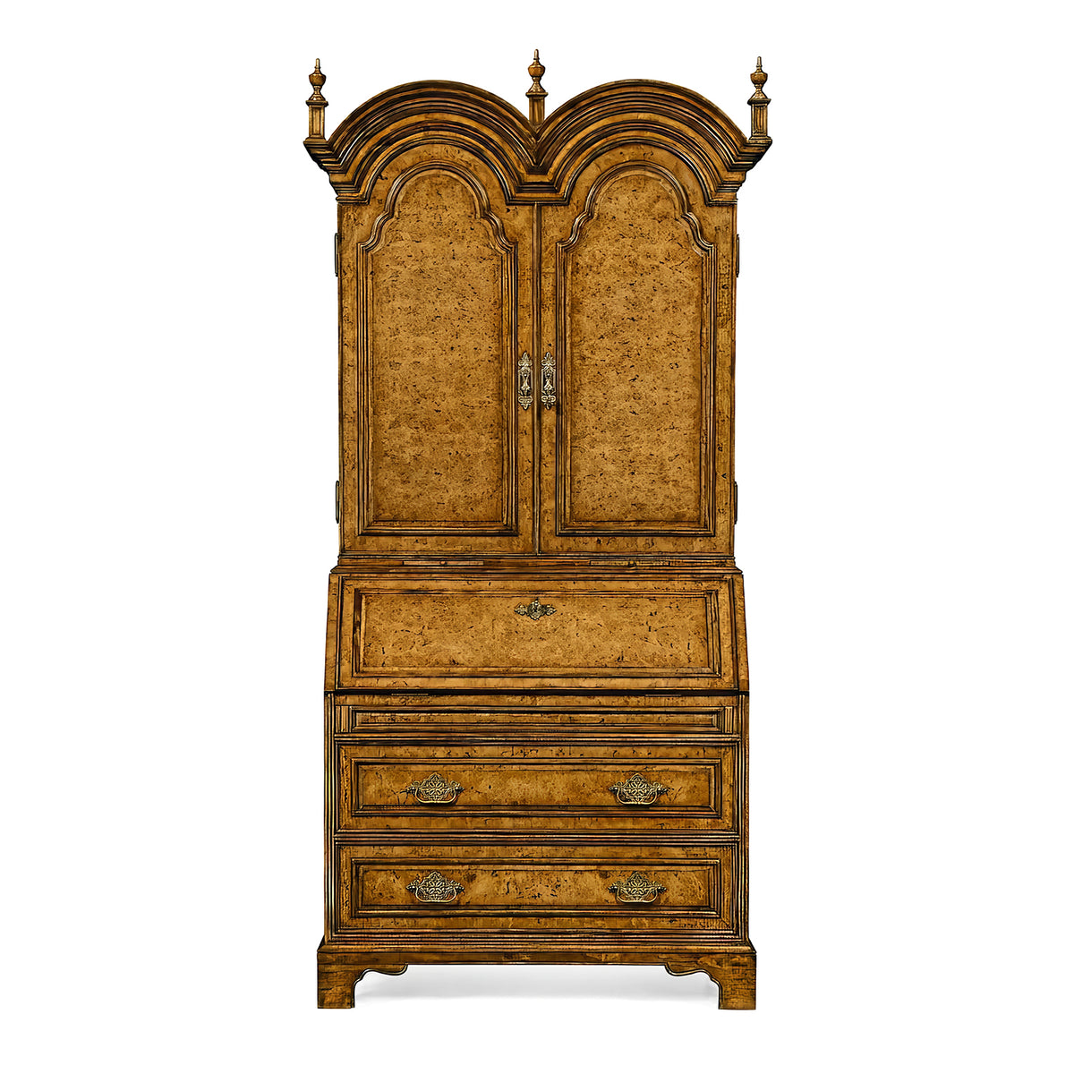 Queen Anne Style Secretary Bookcase