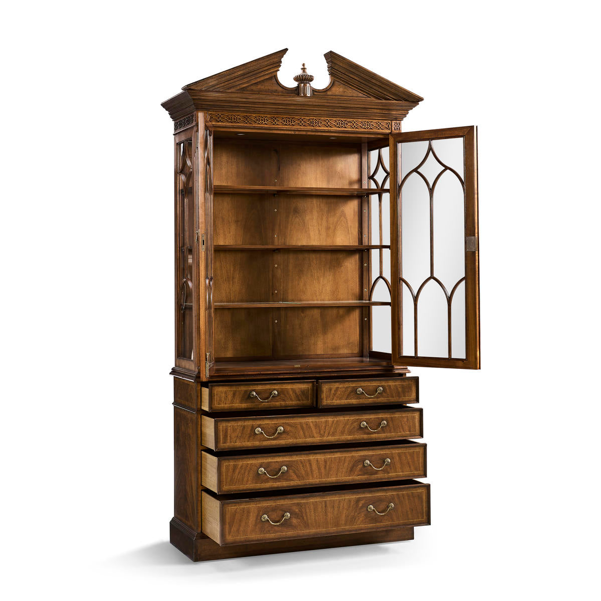 George II Walnut Bookcase