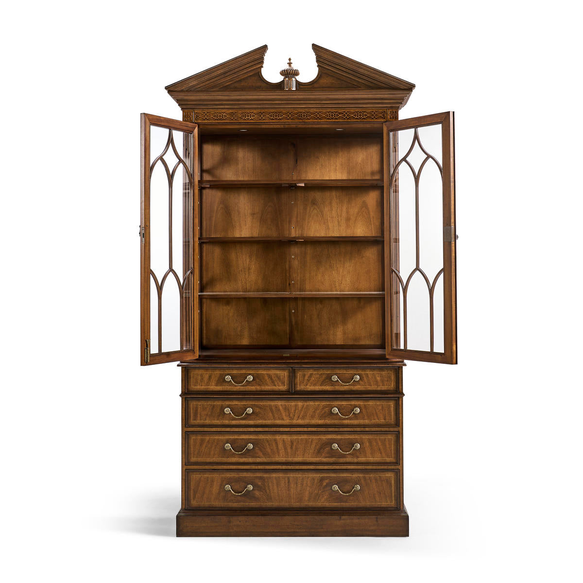 George II Walnut Bookcase