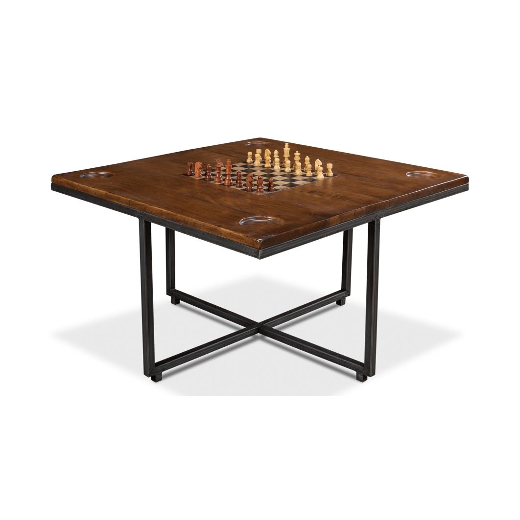 Industrial Coffee Table Game Table - English Georgian America