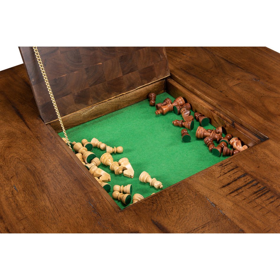 Industrial Coffee Table Game Table - English Georgian America