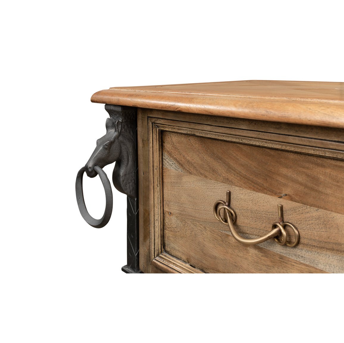 Industrial Equestrian Console Table - English Georgian America