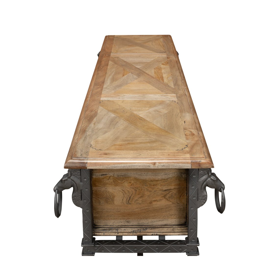 Industrial Equestrian Console Table - English Georgian America