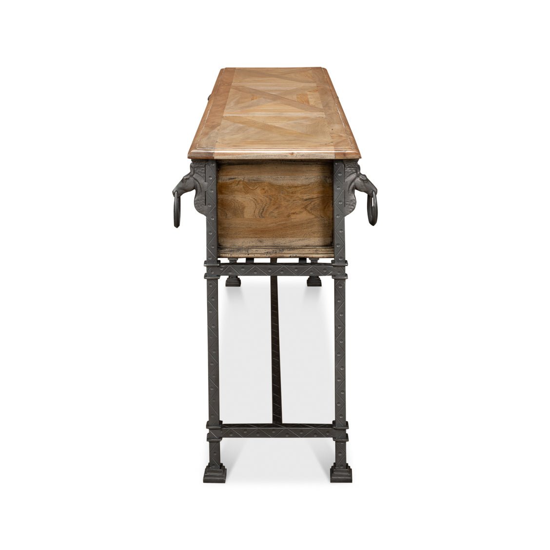 Industrial Equestrian Console Table - English Georgian America