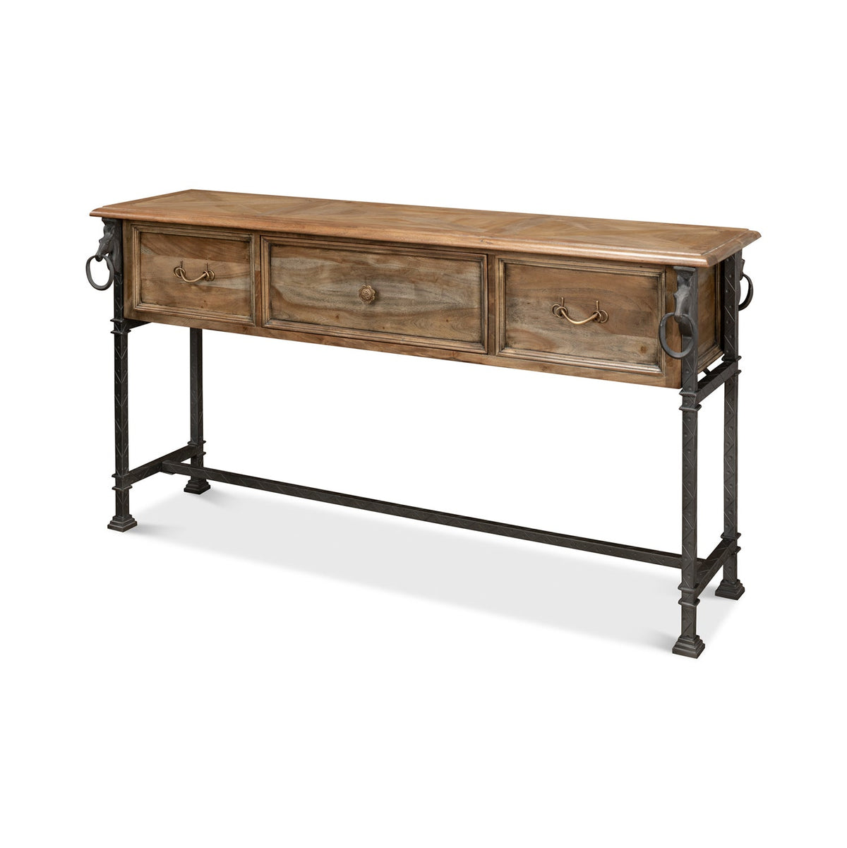 Industrial Equestrian Console Table - English Georgian America