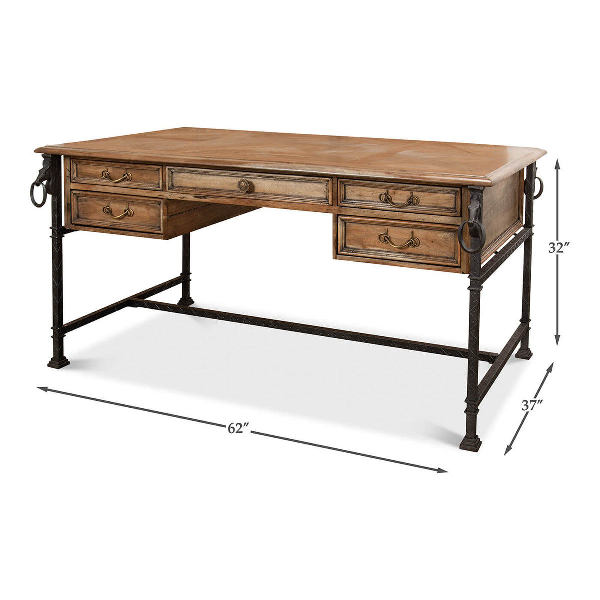 Industrial Equestrian Desk - English Georgian America