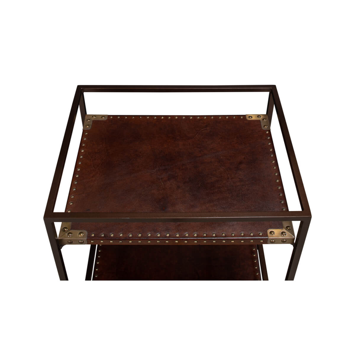 Industrial Leather Trolley - English Georgian America