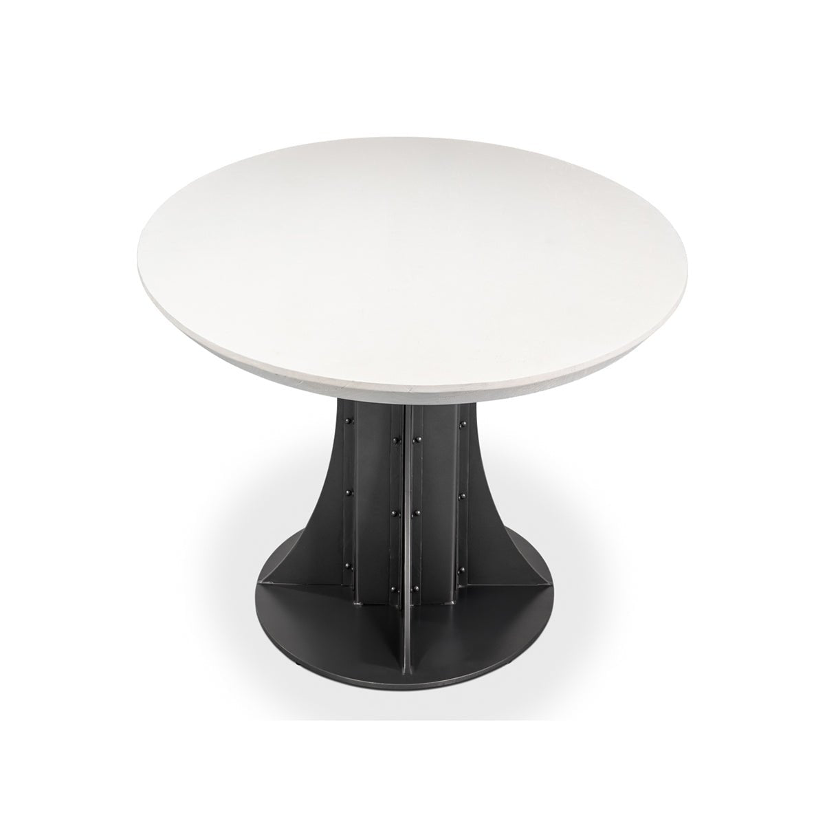 Industrial Modern Oval Dining Table - English Georgian America