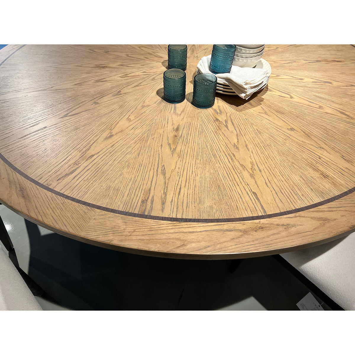Industrial Modern Round Dining Table - English Georgian America