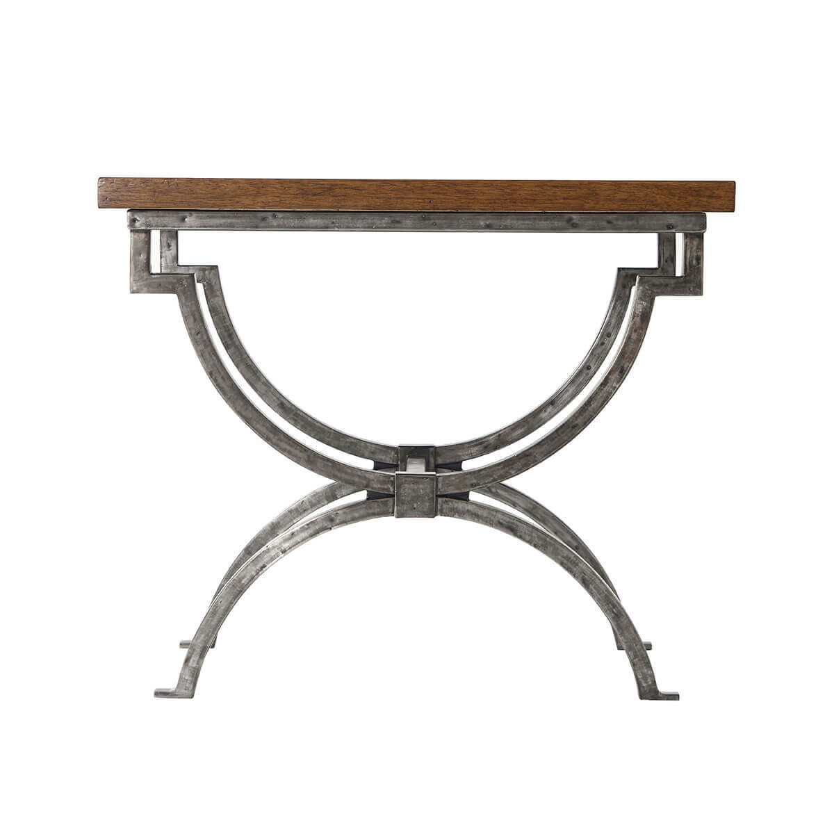 Industrial Parquetry Side Table - English Georgian America