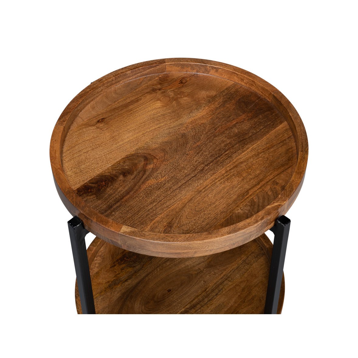 Industrial Round Side Table - English Georgian America