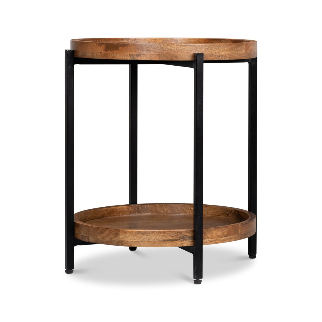 Industrial Round Side Table - English Georgian America
