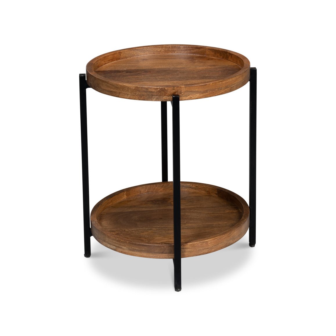 Industrial Round Side Table - English Georgian America