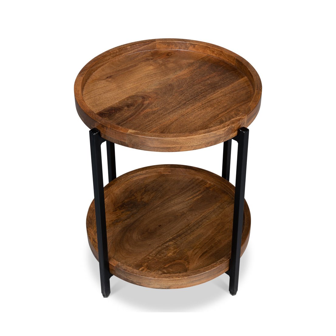 Industrial Round Side Table - English Georgian America