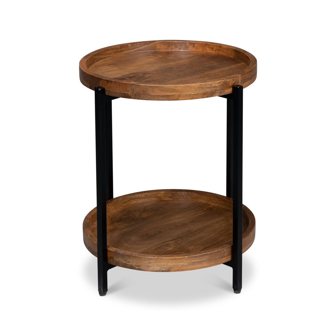 Industrial Round Side Table - English Georgian America