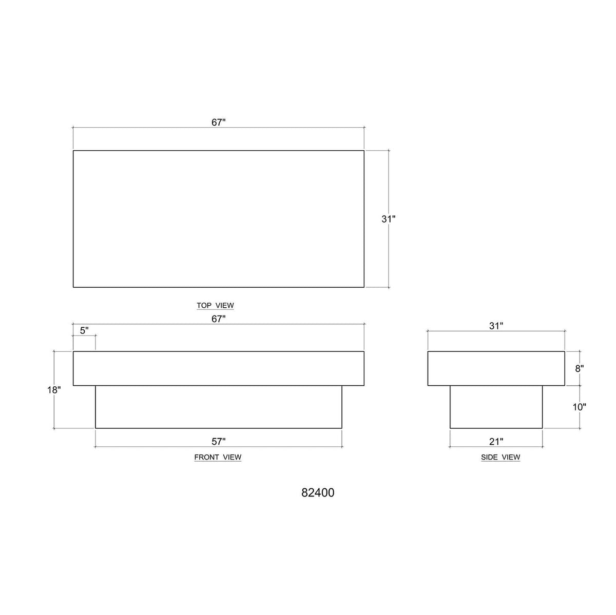 Industrial Teak Coffee Table - English Georgian America