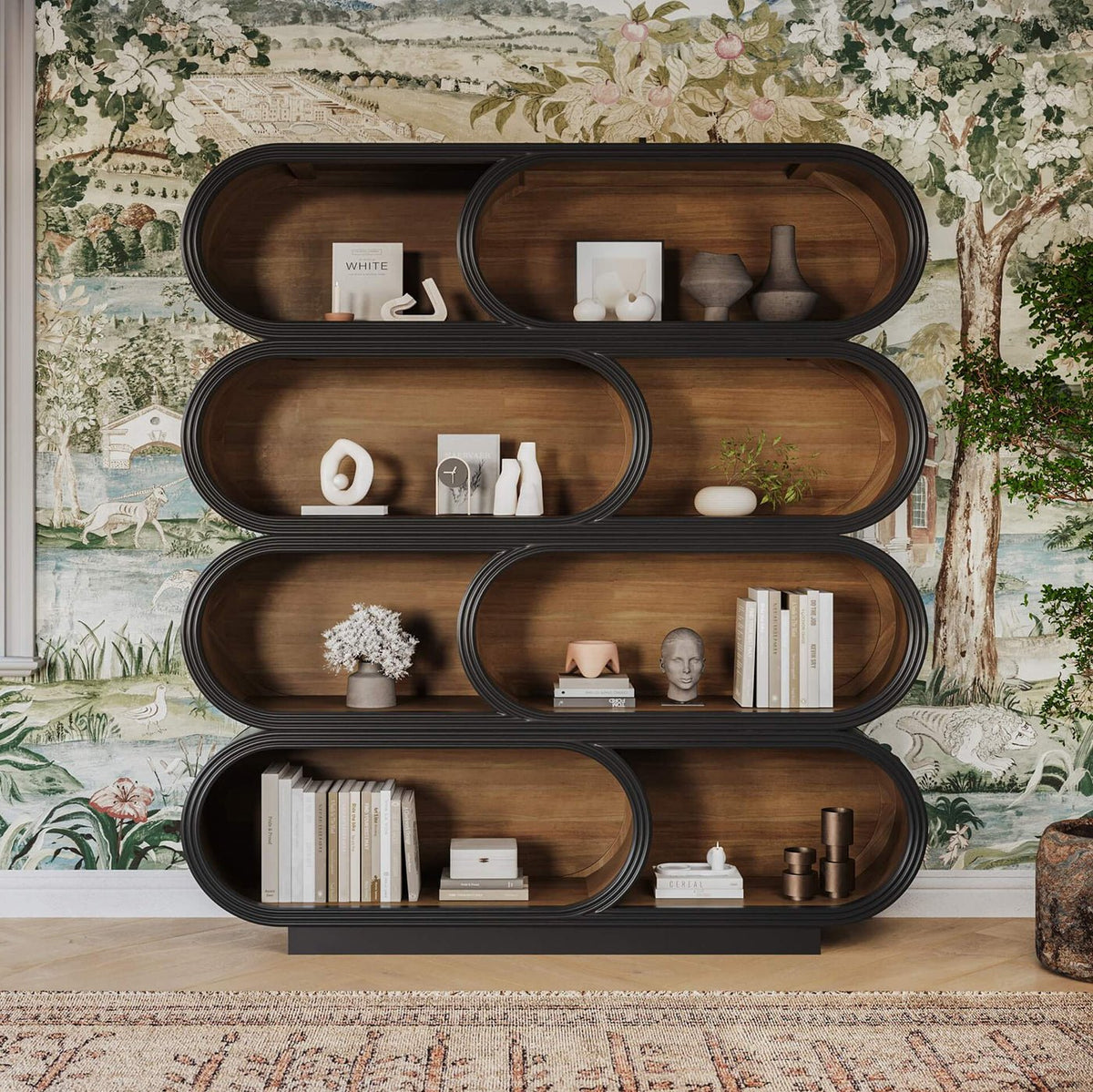 Infinity Modern Open Bookcase - English Georgian America